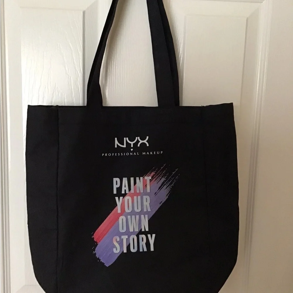NYX PAINT YOUR OWN STORY Canvas Tote - BRAND NEW